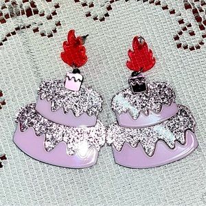 Birthday Cake Earrings